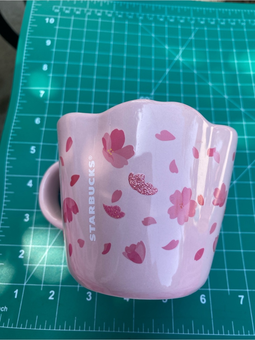 Starbucks Sakura 2022 Mug Glitter Petal 296ml - Japanese Cute Starbucks Mug